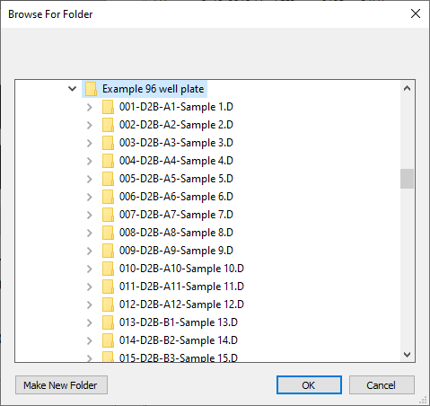 Folder browser dialog